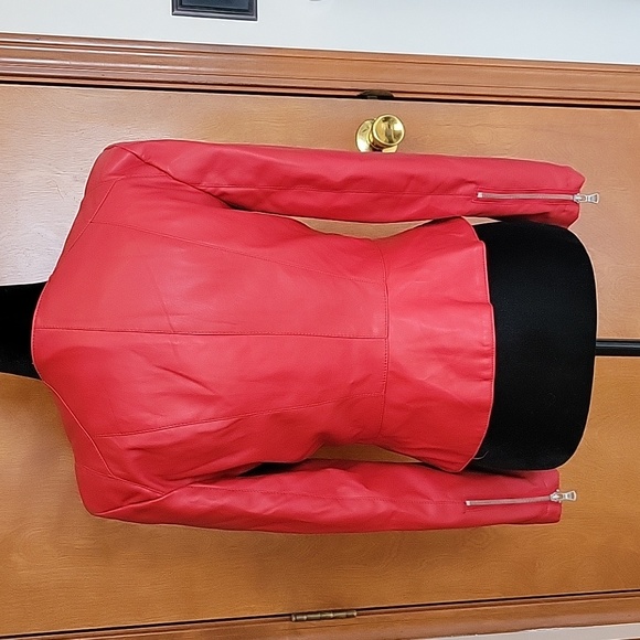 Zara Basic Red coat - Picture 4 of 7